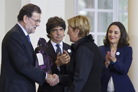 25/11/2016. Rajoy preside el acto del Día Internacional de la Eliminación de la Violencia contra la Mujer. El presidente del Gobierno, Maria...